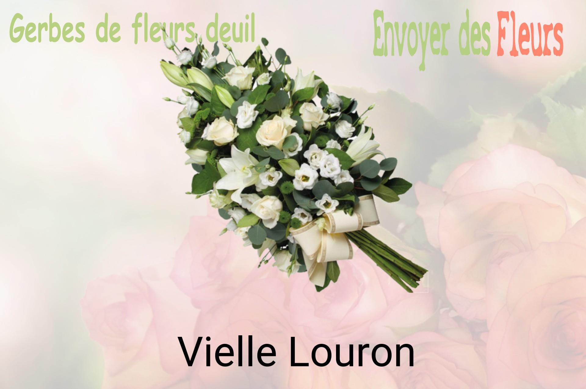Gerbe de fleurs de deuil livrée à Vielle-Louron